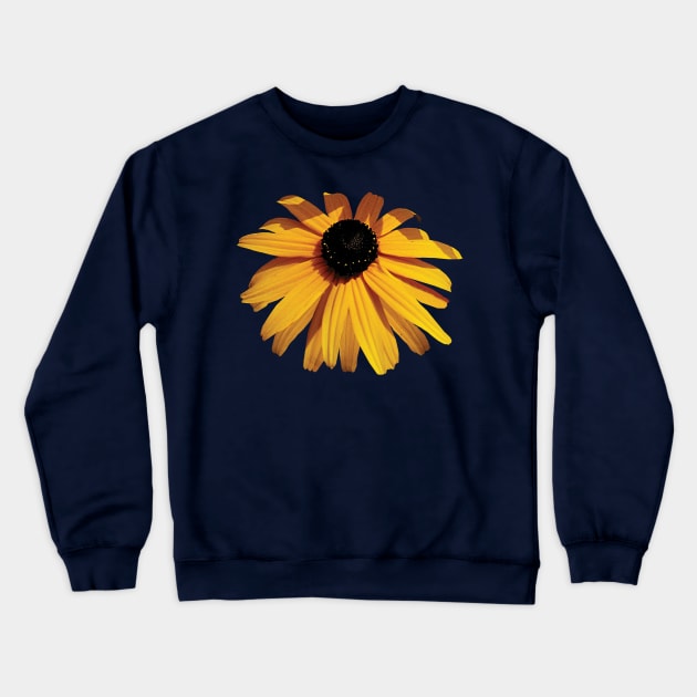 Black Eyed Susans - One Black-Eyed Susan Crewneck Sweatshirt by SusanSavad